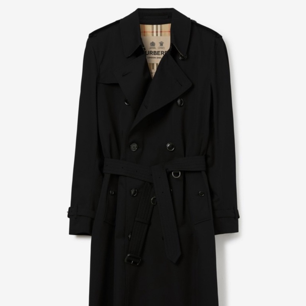 Burberry Black Trench Coat for Men